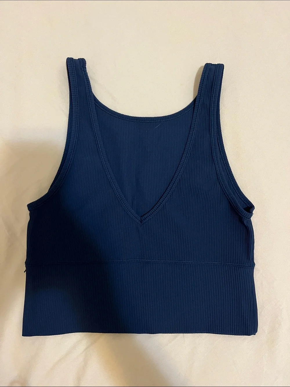 lululemon athletica Deep Navy Ribbed Crop Tank